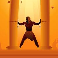 フィリスティアの神殿のサムソン